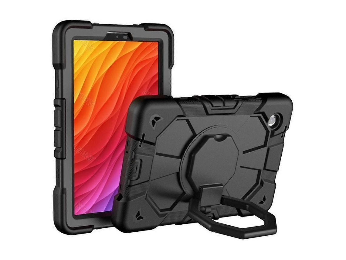 Capa Para Tablet Compatível Com Samsung Galaxy Tab A11 Com Suporte E Alça De Mão, Feita De Pc E Silicone.