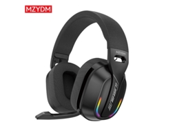 Fone de Ouvido MDUG para jogos, supra auricular, estéreo, microfone, iluminação RGB e baixa latência