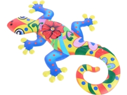 Decoração Parede Ferro Forjado Ornamento Criativo Pendurar Ideal Interiores Azul Arte GOKOCO