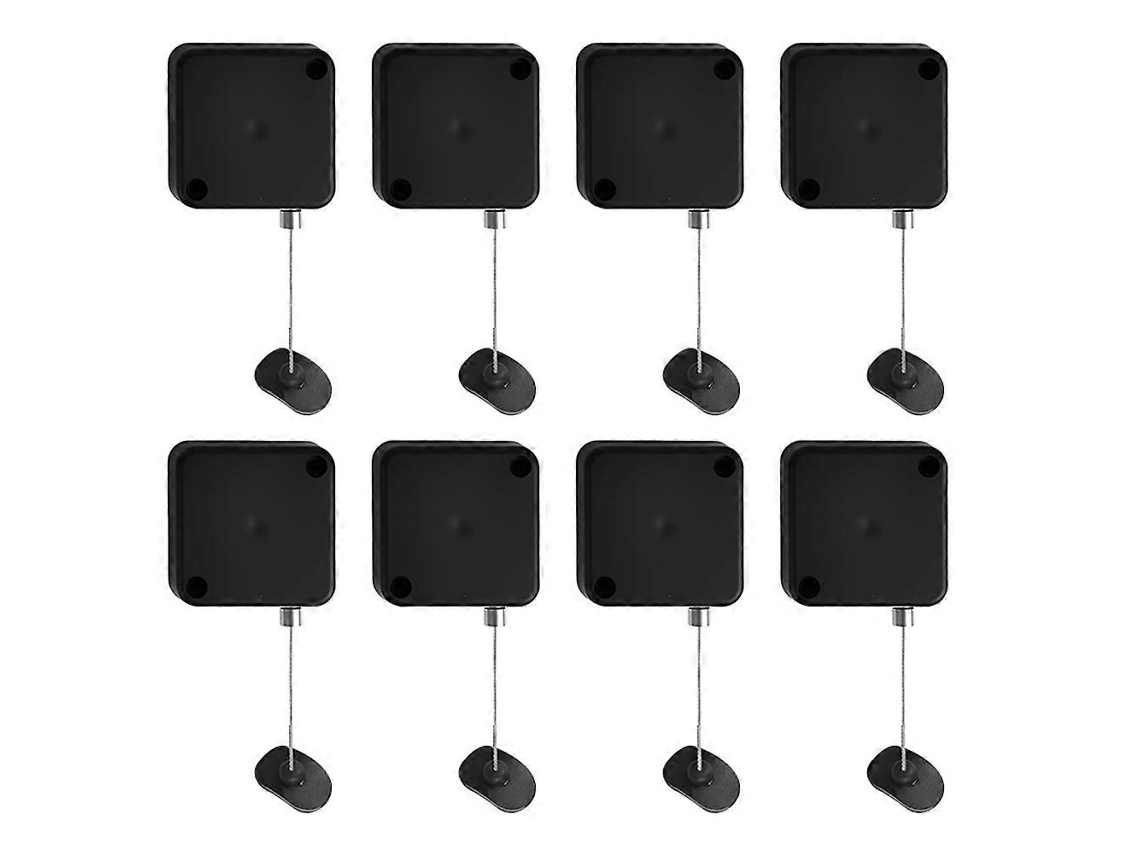 Conjunto De 8 Peças De Cordão De Segurança Retrátil Para Controle Remoto De Tv Com Trava E Alça Ajustável.