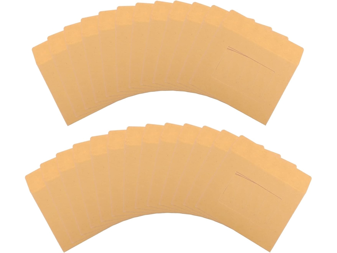 25 Envelopes De Papel Kraft, Seláveis, Para Documentos