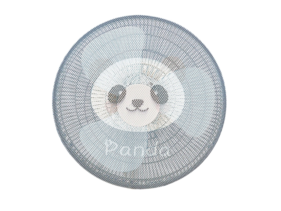 Capinha de Po Ventilador Redondo Liso Panda 45cm Lavável