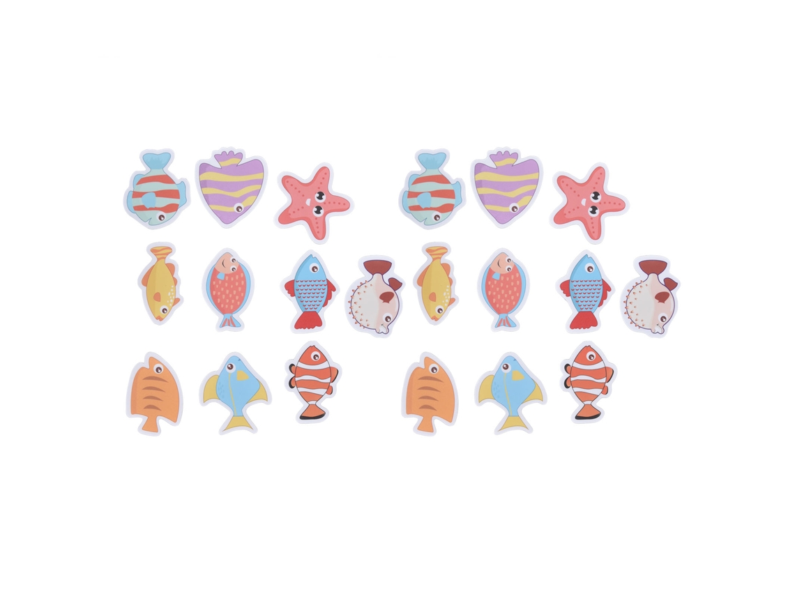 Baok - 2 conjuntos de apliques antiderrapantes para banheira com peixes coloridos, acabamento fosco, autoadesivos, impermeáveis, resistentes ao mofo e seguros para bebês.