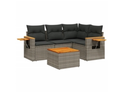 Garden Sofa Set, Garden Sofa Sets Vidaxl Cinzeto Rattan / Vime (n/a)