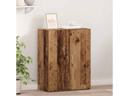 Vidaxl Armário De Escritório Madeira Antiga 70 X 32 X 77.5 Cm