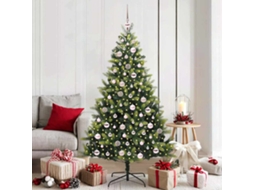 Vidaxl Árvore De Natal Artificial Articulada 300 Leds Verde 180 Cm