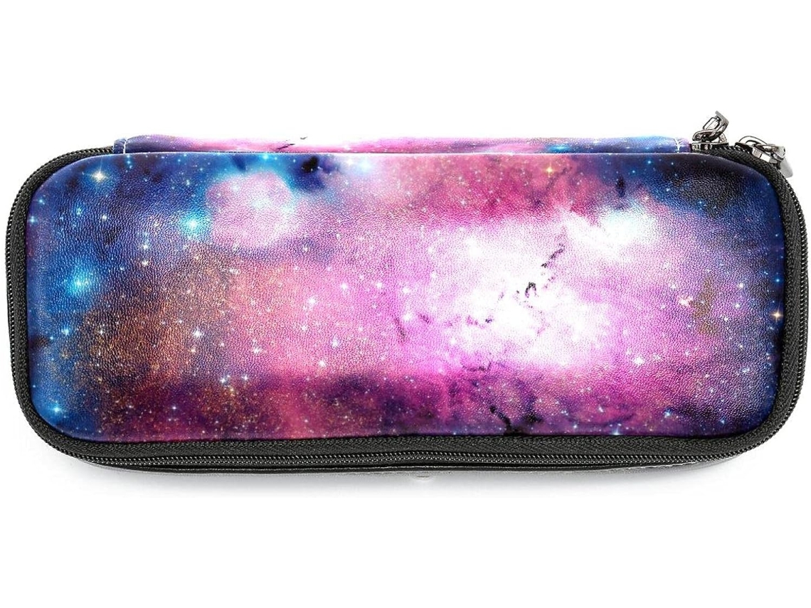 Conjunto Grande Com Estampa De Galáxias, Nebulosas E Estrelas Ideal Lápis, Maquiagem E Escola, Escritório E