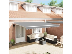 Vidaxl Estrutura De Toldo Branco 500 × 300 Cm Alumínio
