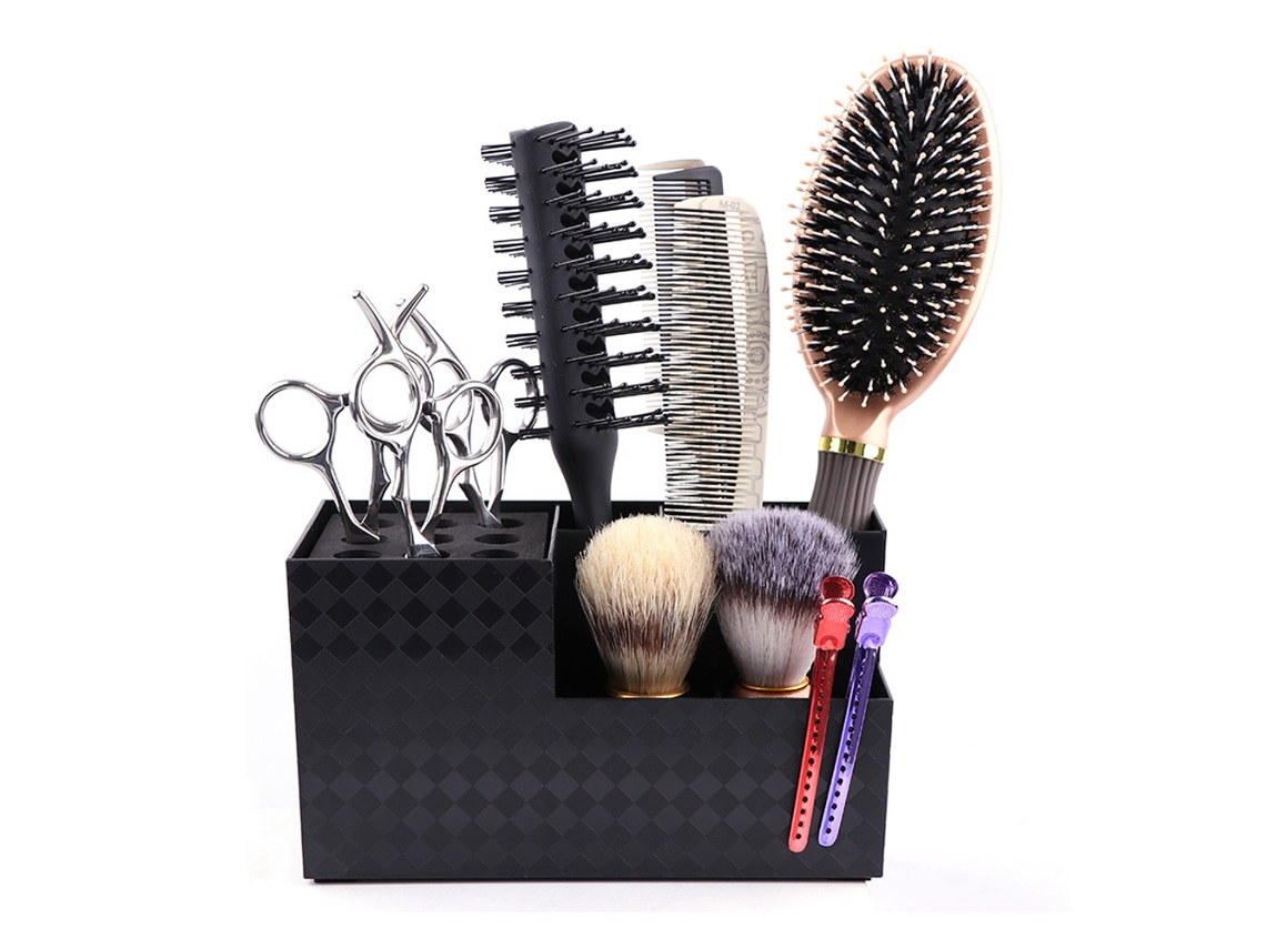 Suporte para Tesouras Bloco Organizador de Tesouras para Barbearia Caixa de Armazenamento de Ferramentas de Cabeleireiro JEDBESETZT