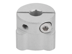Cubo de Fixação de Eixo com Buraco Hexagonal 8mm Alumínio S/MARCA