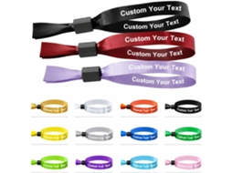 Pulseiras Cetim personalizadas para festas