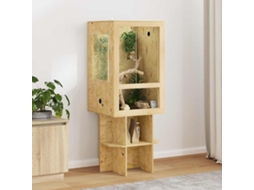 Vidaxl Terrário Castanho 50 X 50 X 130 Cm Osb
