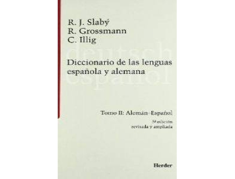 Livro Diccionario Slaby Aleman Español Tomo 2 de Slaby