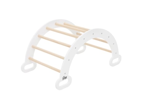 Arco Trepante Para Crianças 89X52X45,5 Cm Madeira Natural/Branca JOYZ