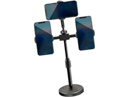 Suporte Triplo Extensível Para Celular, Braços Ajustáveis, Múltiplos Suportes De Mesa Para Criar Conteúdo Dispositivos