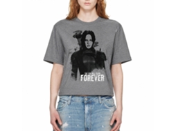 Rockinstone Hunger Games Movie Katniss Burn Forever Solid Graphite Adult T-shirt Size:xxl