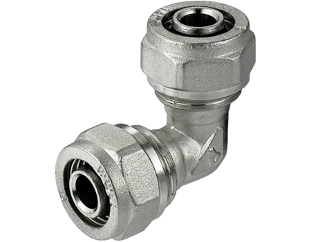 Acoplador de Compressão de Latão de 16 mm x 16 mm para Tubo PEX