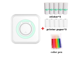 Mini Impressora Térmica Bluetooth Portátil Sem Tinta Com 5 Compartimentos