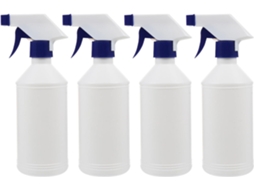 Nuobesty Com 4 Frascos Spray Multifuncionais De 500ml Em Pet Com Bico Ajustável E À Prova De Vazamentos.