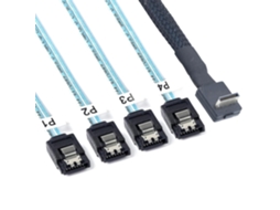 Cabo Pciexpress Sff 8611 4i De 4 Peças E 7 Pinos, Conexão Pcie Em