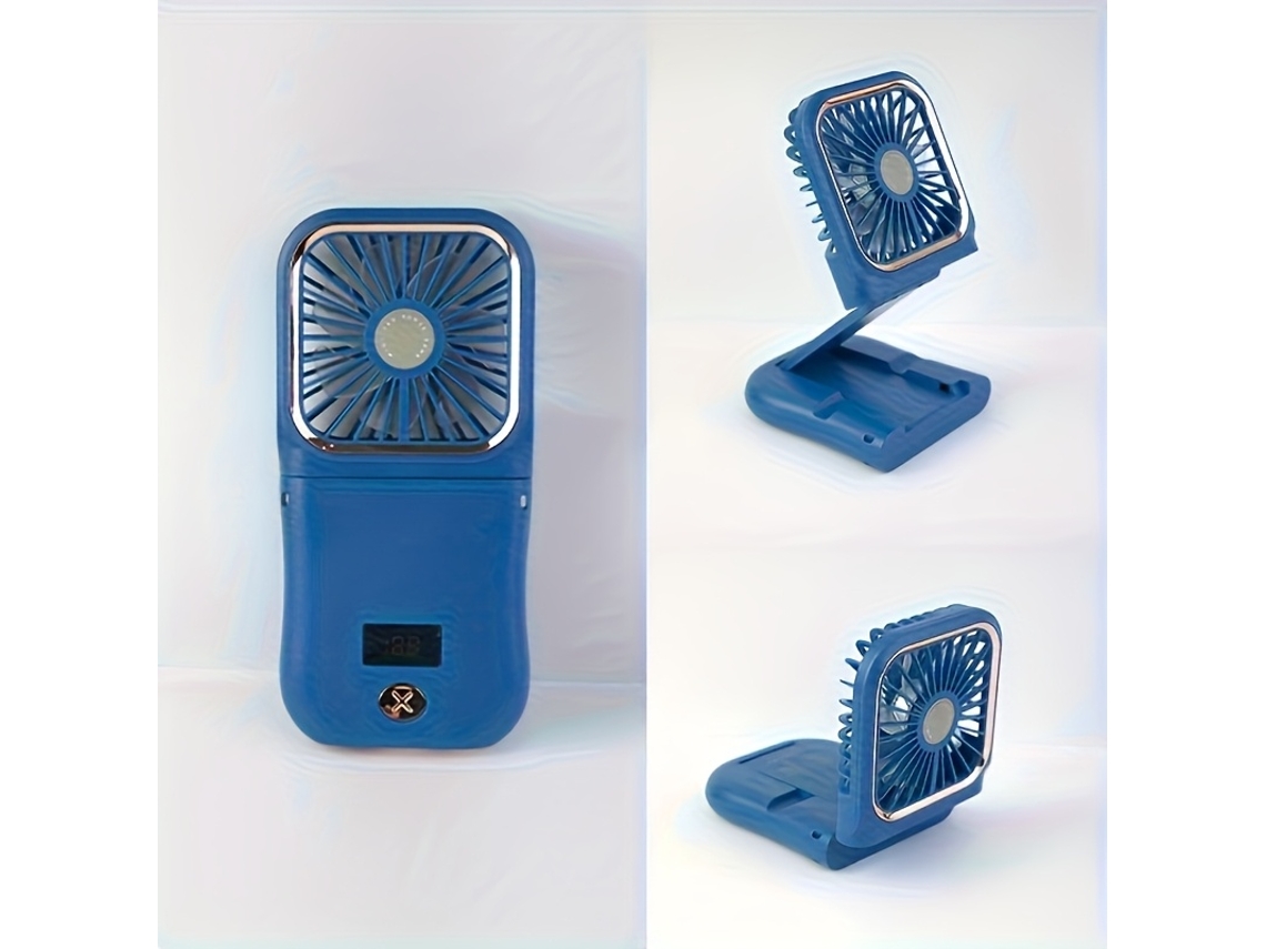 Ventilador portátil com visualização digital, dobrável, usb, uso doméstico STELASPLEN