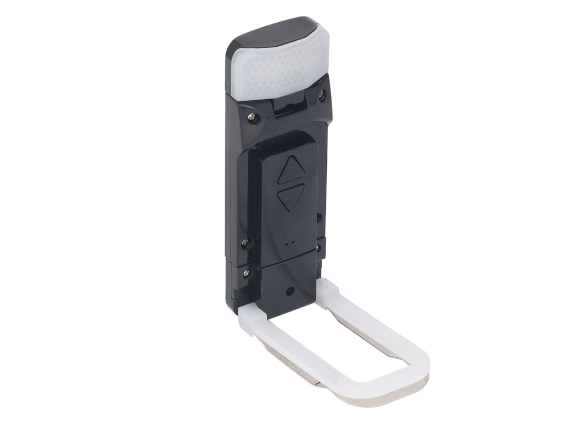 Lâmpada Usb Dobrável 3 Modos De Cor Dimmable Portátil Luz De Leitura Noturna Para Identificação De Joias Preta