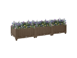 Vidaxl Canteiro Elevado 120x40x23 Cm Polipropileno
