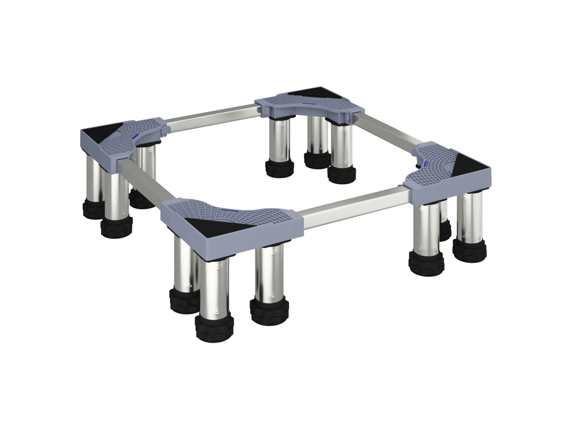 Base Para Máquina De Lavar Ajustável 300 Kg Vidaxl Cinzento Metal
