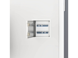 Vidaxl Painel De Acesso 2 Unid. Branco 23 X 23 X 3 Cm Aço