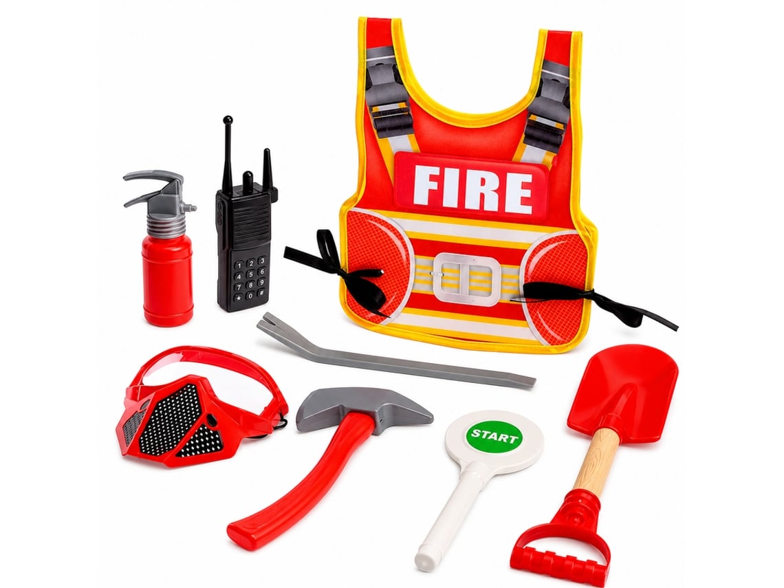 Conjunto De Brincar - Bombeiro Bk 707-7 Multicores