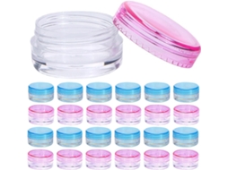 Nuobesty Mini Recipientes Para Amostras De Maquiagem, 100 Unidades, Caixas Elegantes De Plástico Ps 5g