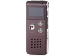 Gravador de Voz Portátil Lcd Mp3 Player-16Gbvermelho