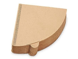 Filtros de café de papel natural, pacote com 100 unidades, compatíveis com cafeteiras V60 e Slowmoose.