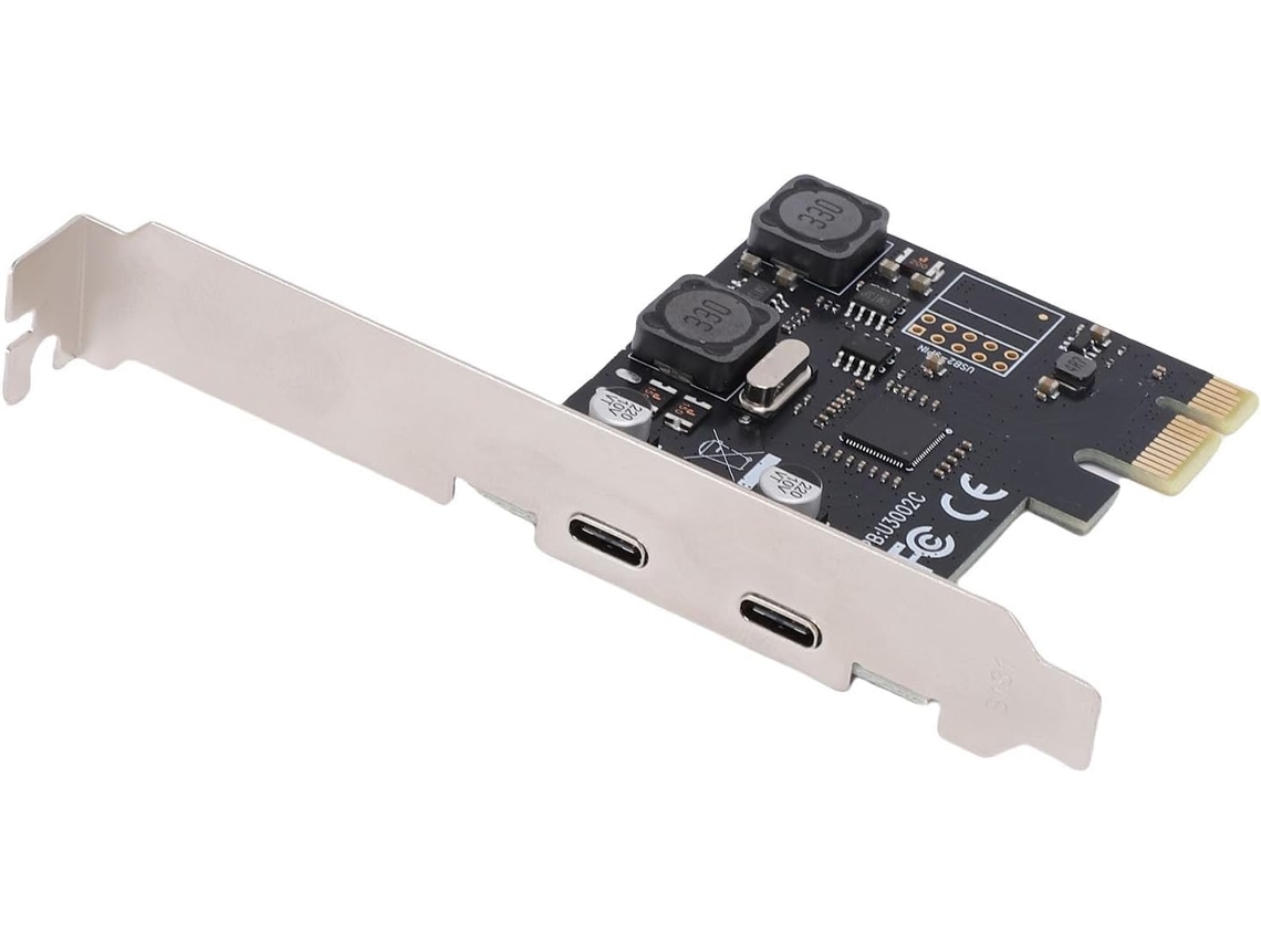 Placa De Expansão Pcie Para Type-c, Usb 3.1 Gen1 5gbps, Pci Express