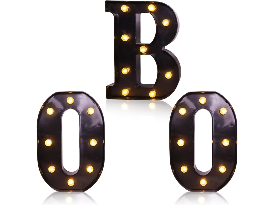 Decorações De Halloween Para Casa | Letras Iluminadas Boo | Decorações De Halloween Para Apartamen Gokoco