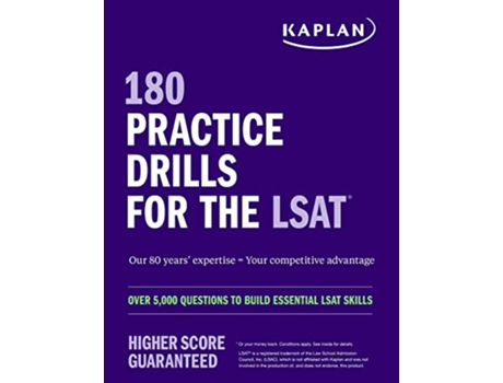 Livro 180 Practice Drills for the LSAT Over 5,000 questions to build essential LSAT skills de Kaplan Test Prep (Inglês)