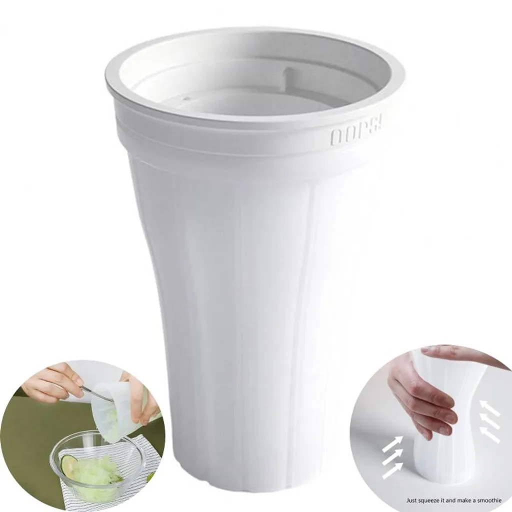Copo Para Fazer Smoothies Gelados, Copo Raspadinha, Mágico Sundae Congelado Rápido, Milkshake Gelado, Portátil Caseiros (vit) -aquaforge