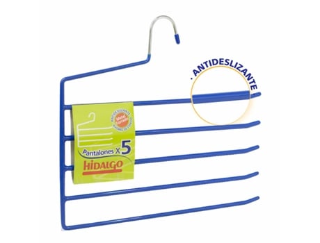 Cabide Múltiplo Para Calças Hidalgo Azul Metal 34 X 0,5 X 32 Cm