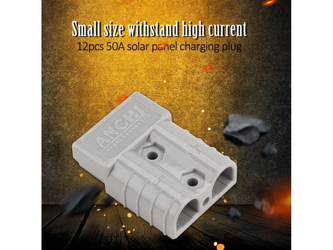 Laxiscreed Conector De Carregamento Para Painel Solar, Bipolar, 50a De Alta Corrente