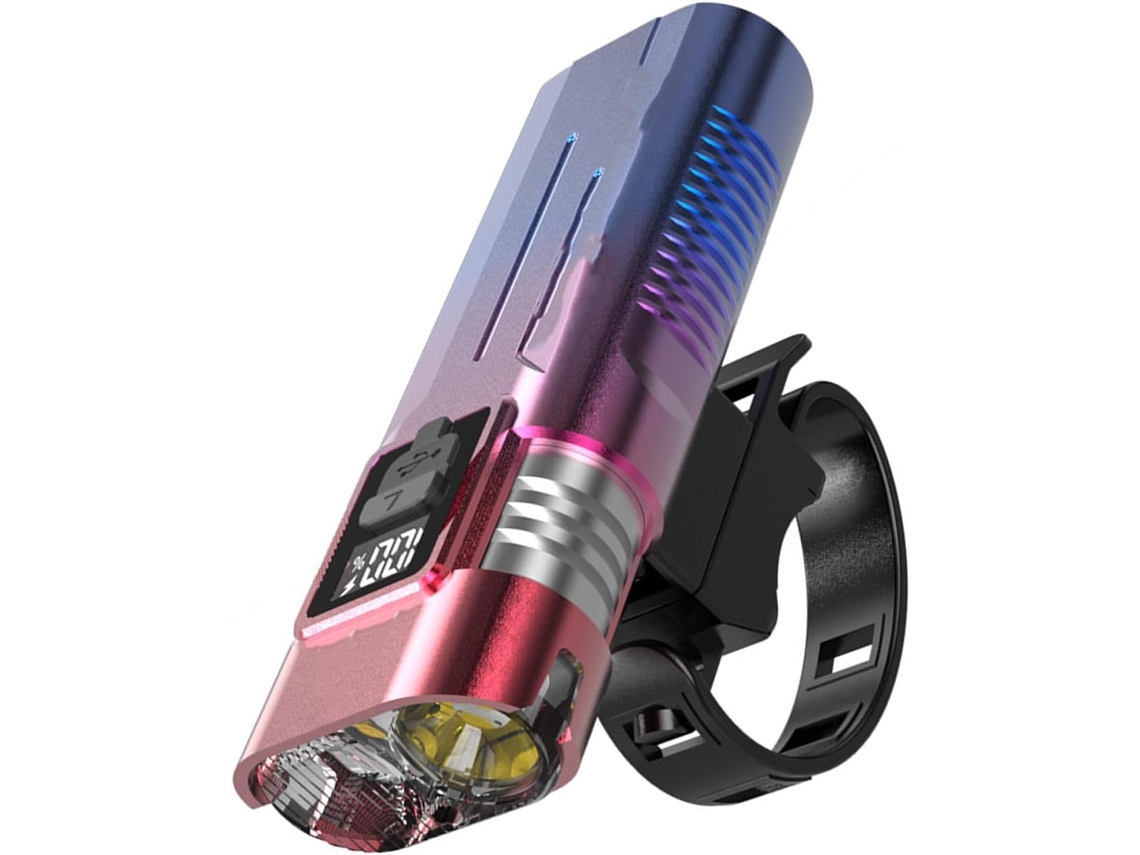 Farol Dianteiro Potente Para Bicicletas, À Prova D'água, Guidão, Luz