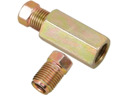 Conexões de tubo Freio com rosca interna de 6 mm para tubos de ferro e cobre.