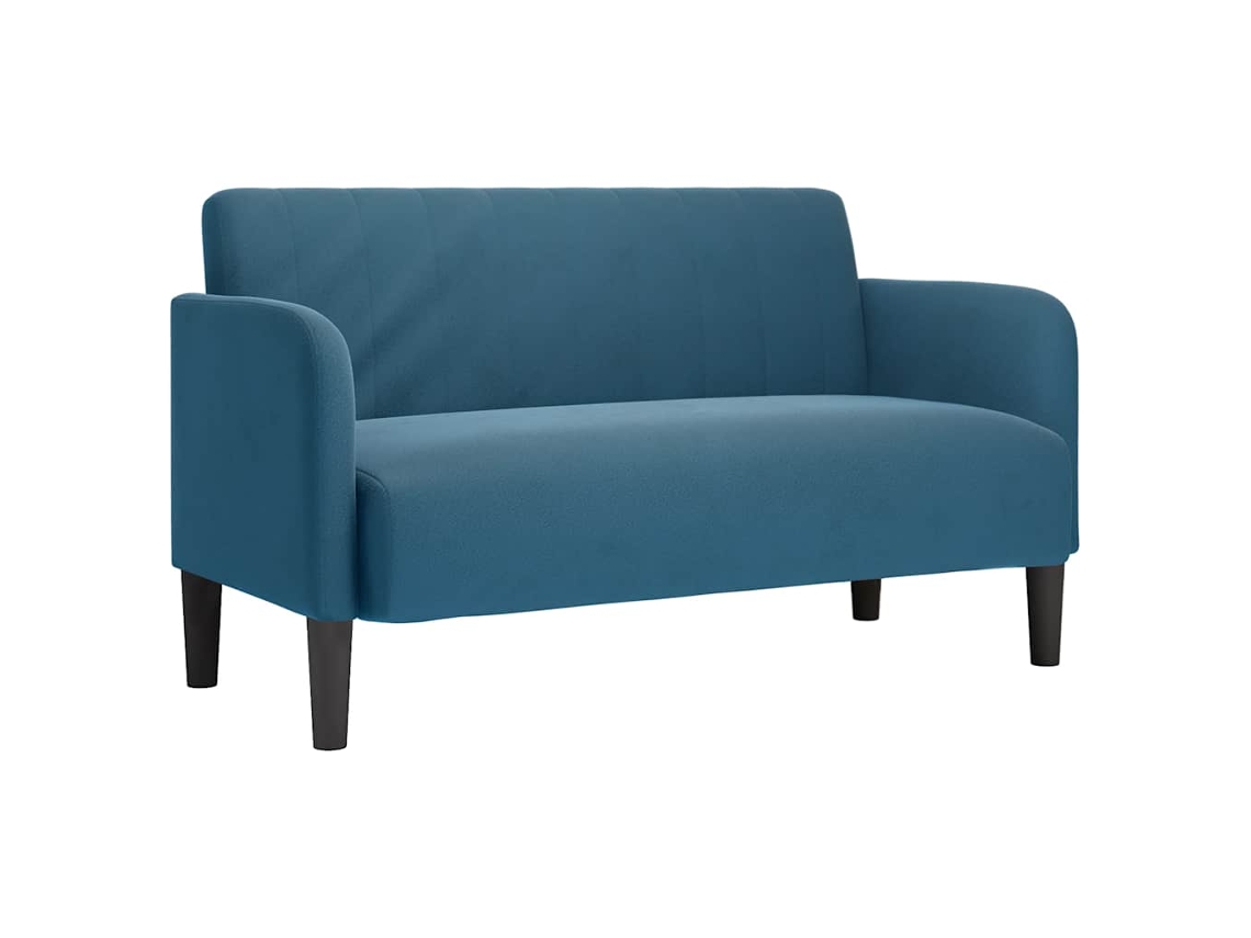 Loveseat Sofa, Loveseat Sofas Vidaxl Azul Veludo (n/a)