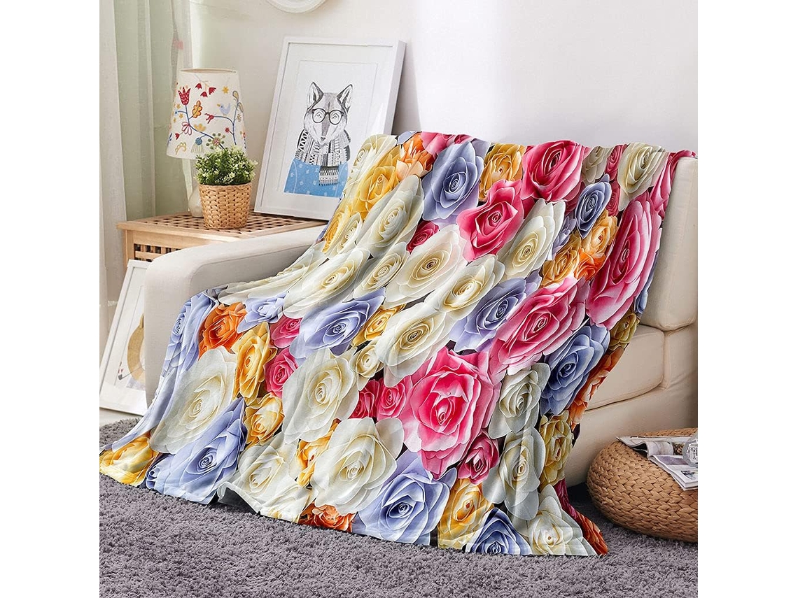 Manta de Flanela 3d Fansu Quente e Macia Microfibra para o Inverno Ideal Cama Ou Sofá Adequada Adultos Criança