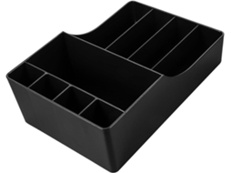 Organizador de resina para estação de café 20x30x10 cm, suporte multifuncional para saquinhos de café, canudos e