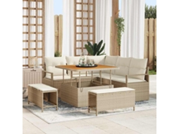Vidaxl Conjunto De Sofá De Jardim 8 Unid. 7-número De Lugares