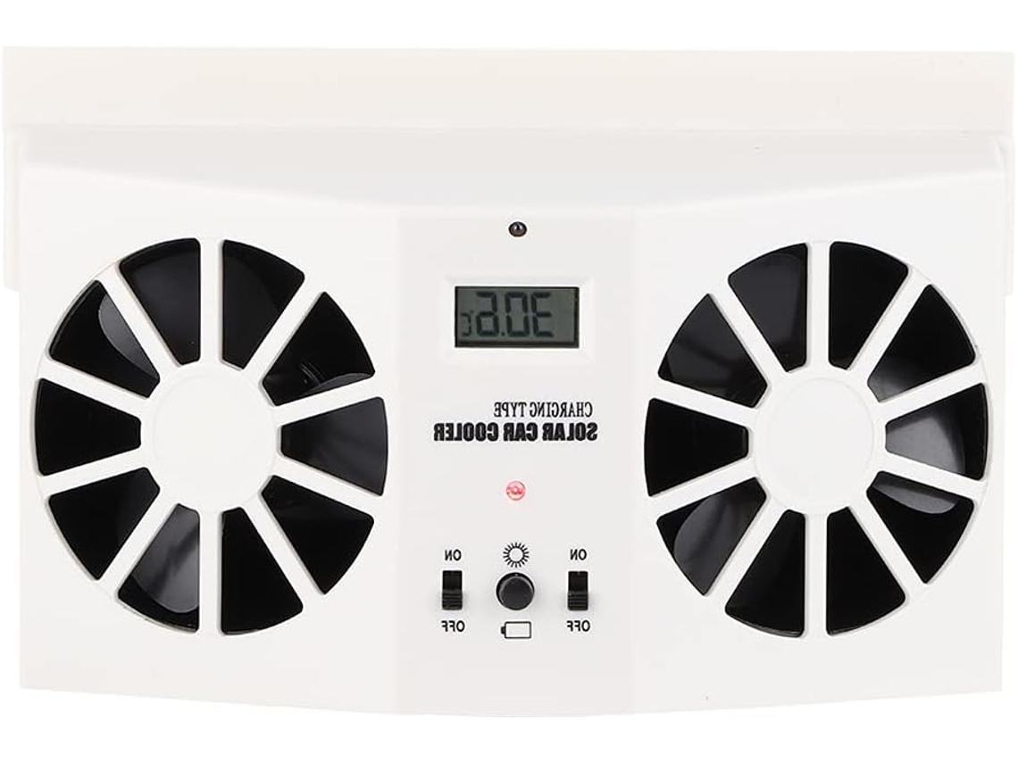Ventilador De Ar, Radiador De Exaustão Solar Duto Duplo E Controle Bateria Interruptor, Ventilador De Resfriamento Solar