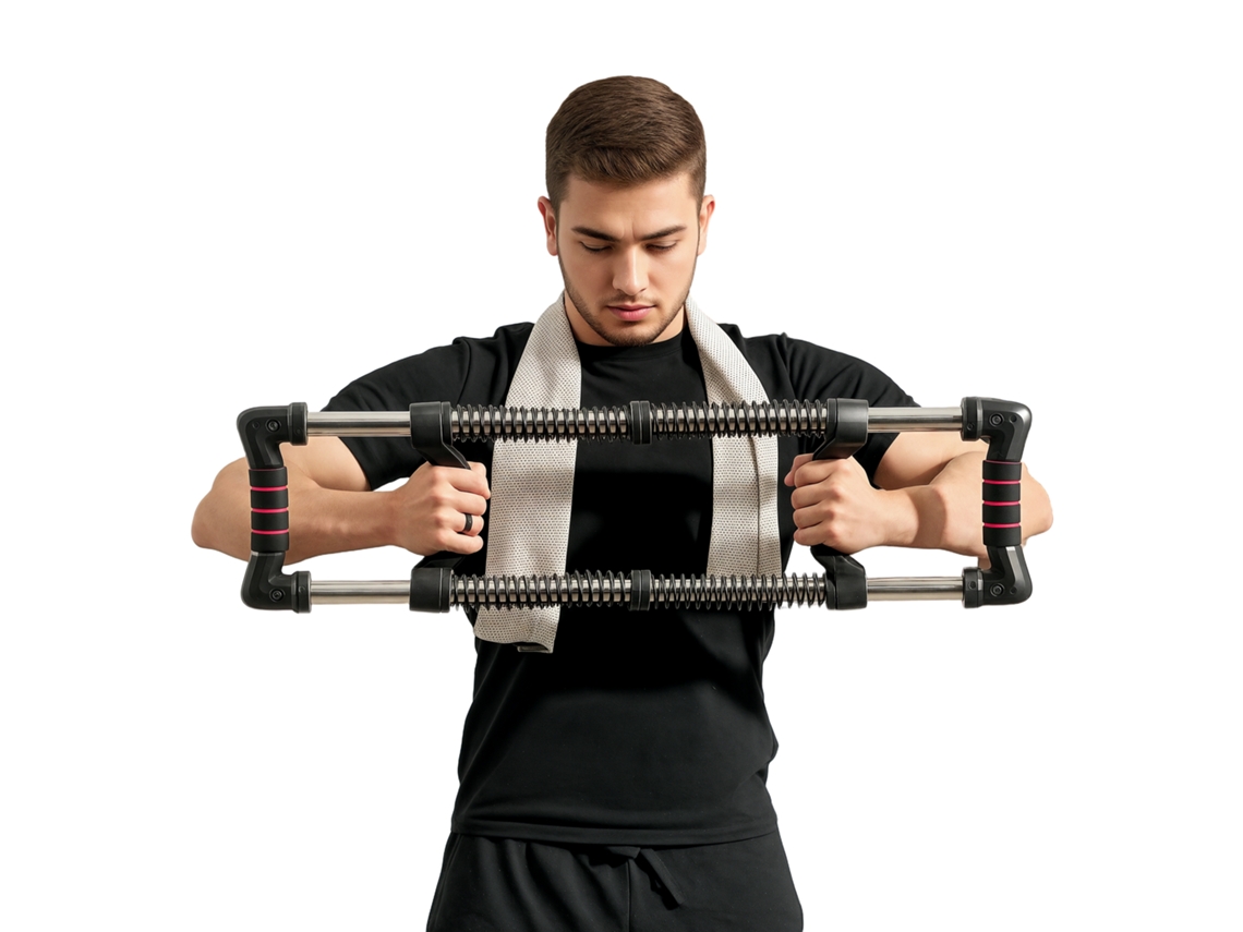 Extensor de Peito Ajustável para Musculação, Resistência 10-80 Kg Preto S/MARCA