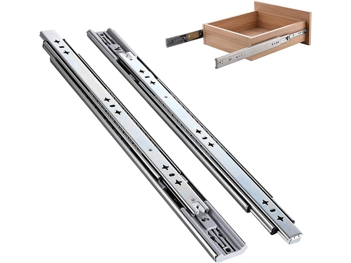 Corrediças Para Gavetas, Trilho Com Esferas, 1par De Corrediças Para Gavetas Armário, Corrediças Para Gavetas Com