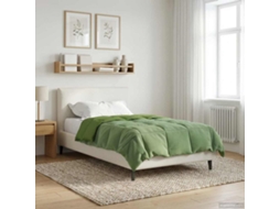 Vidaxl Edredom De Verão Simples Verde 135 X 200 Cm Microfibra