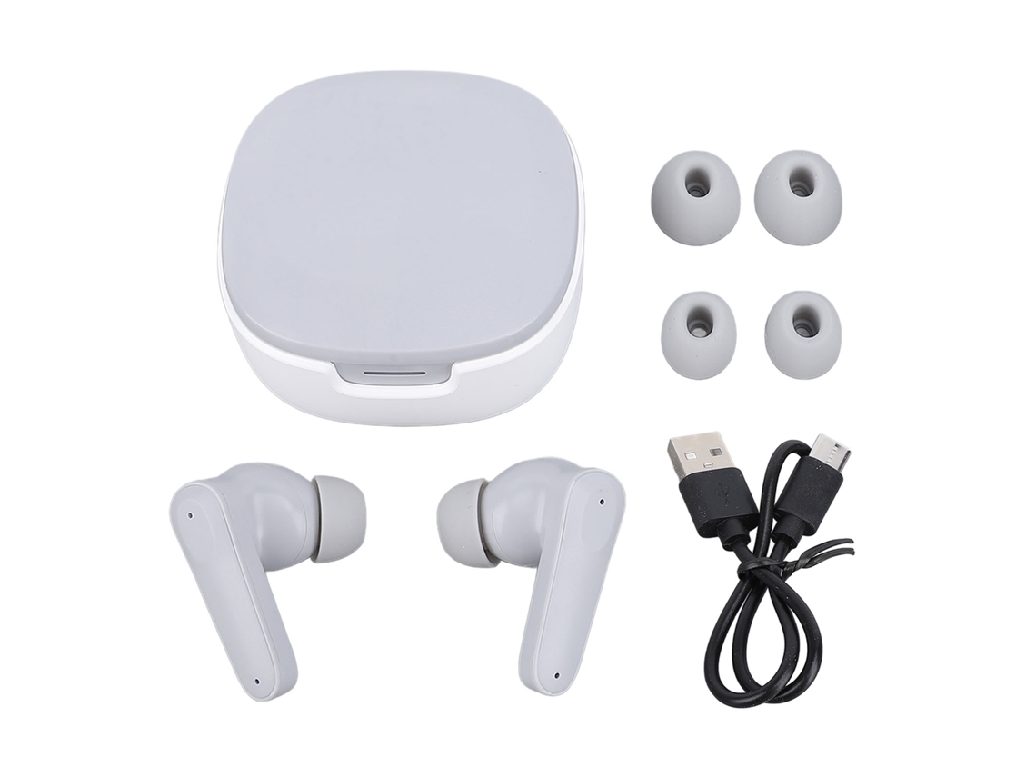 Fone de Ouvido Tradutor Bluetooth Intra auricular com Controle Táctil Cinza | S/MARCA